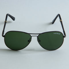 Grey Frame Sunglasses with Green Shade MB219