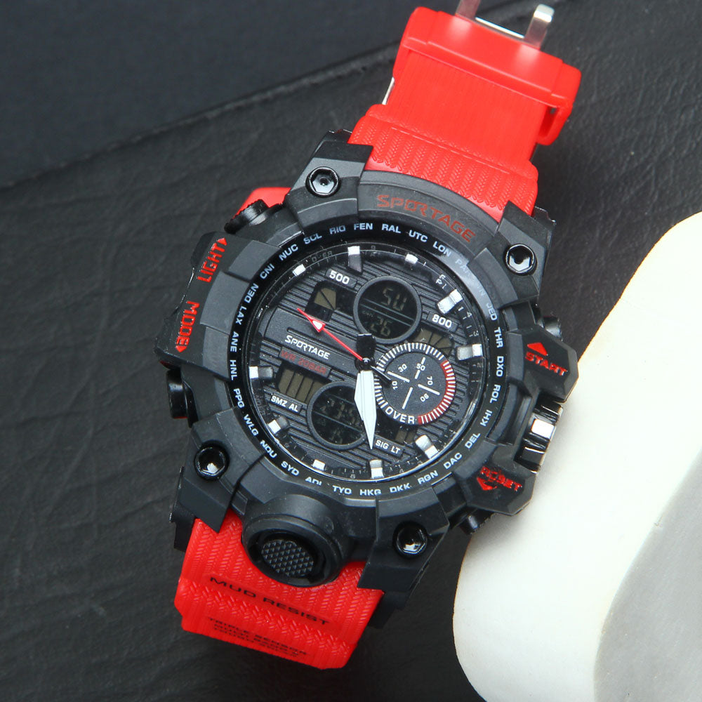 Sports Watch for Men Red