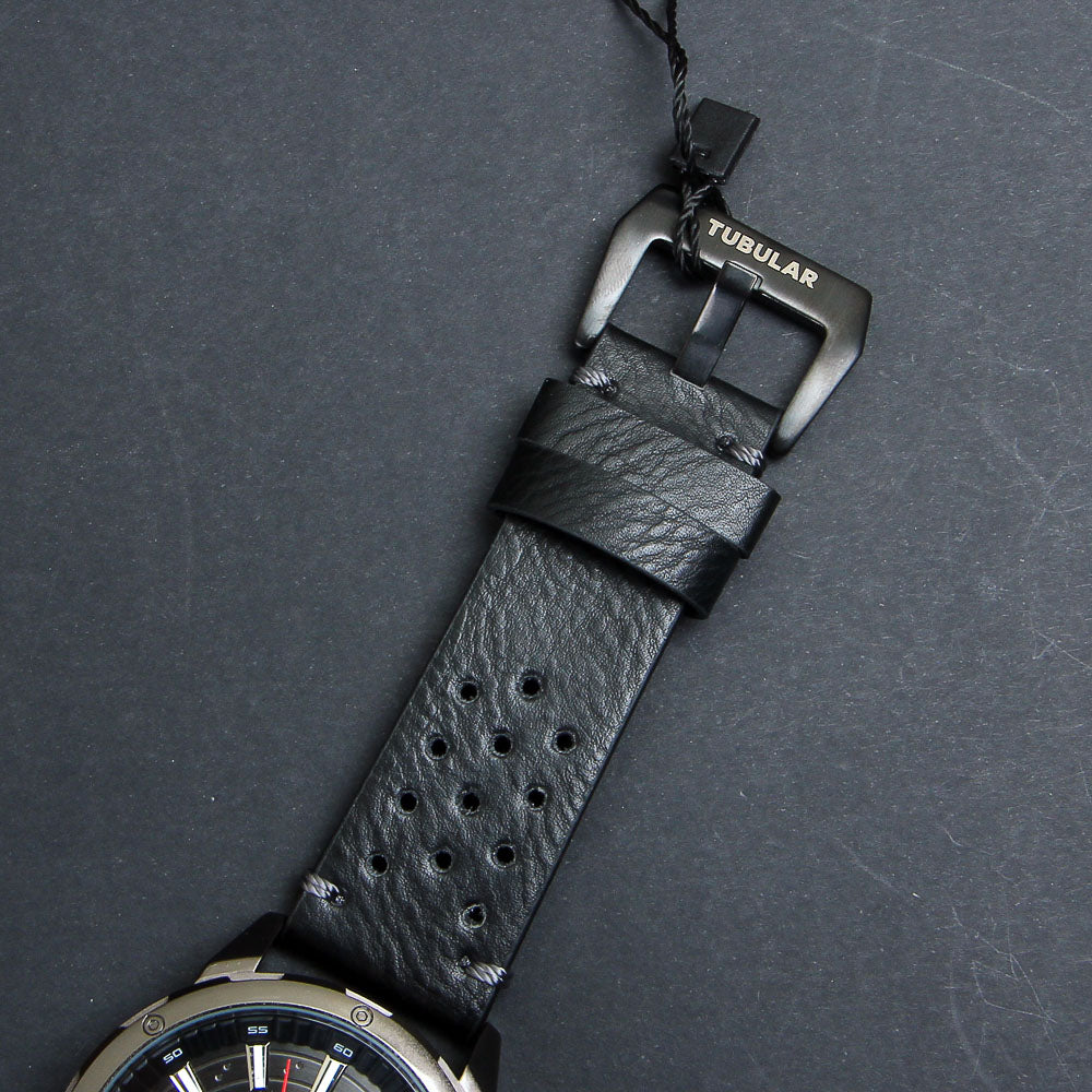 Mens Analog Wrist Watch With Date & Time Black Straps