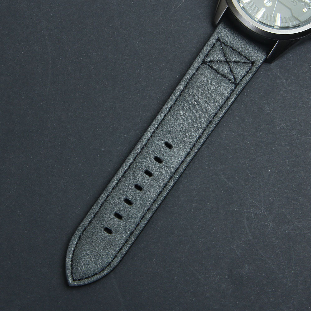 Mens Analog Wrist Watch With Date & Time Grey Straps