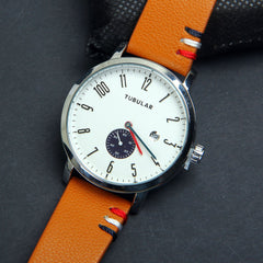 Mens Analog Wrist Watch With Date & Time Brown