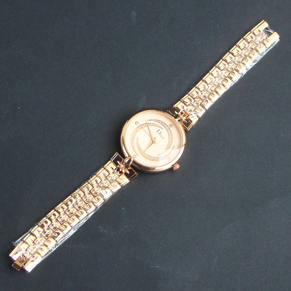 Women Chain Wrist Watch Rosegold