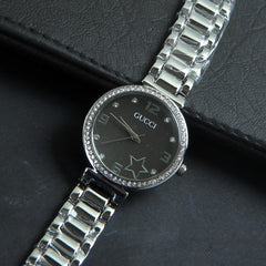 Women Silver Chain Wrist Watch C