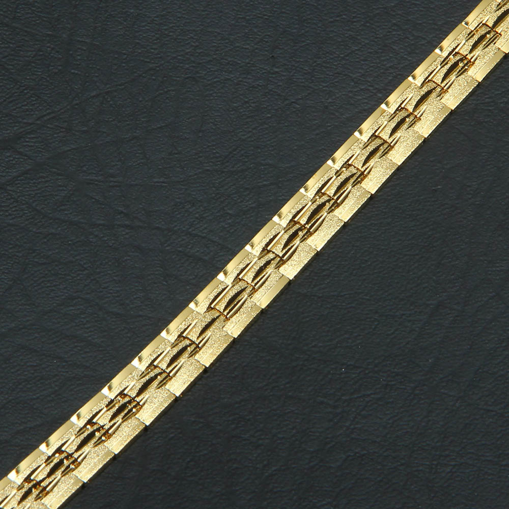 Mens Golden Chain Bracelet 10mm
