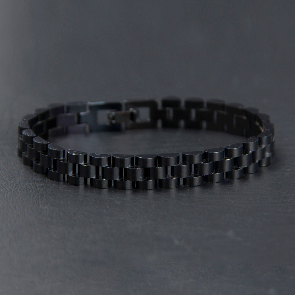 Black Chain Mens Bracelets 10mm