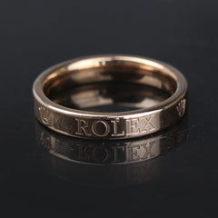 Mens Rosegold R Ring