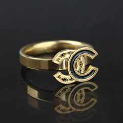 Mens Golden CC Ring