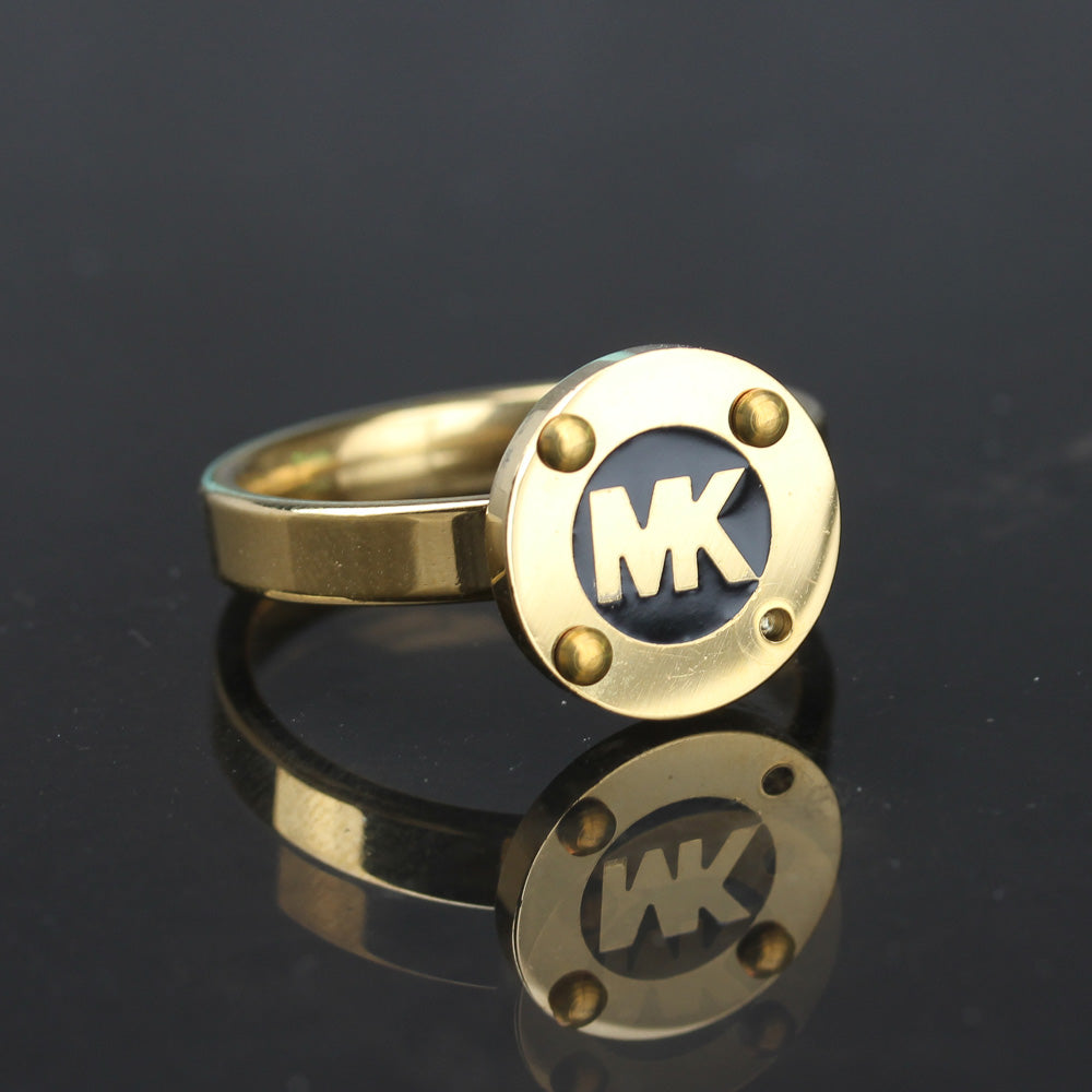 Mens Golden MK Ring
