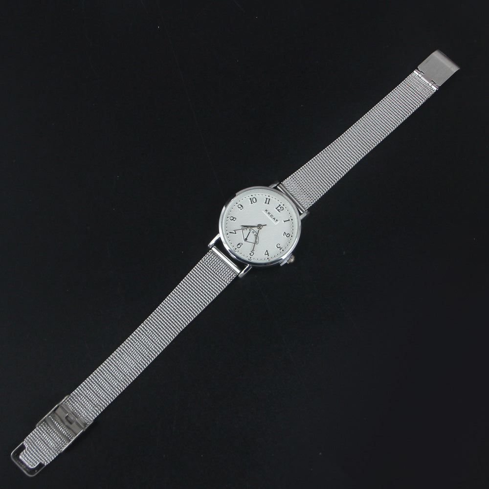 New Womens Watch Silver Dial White