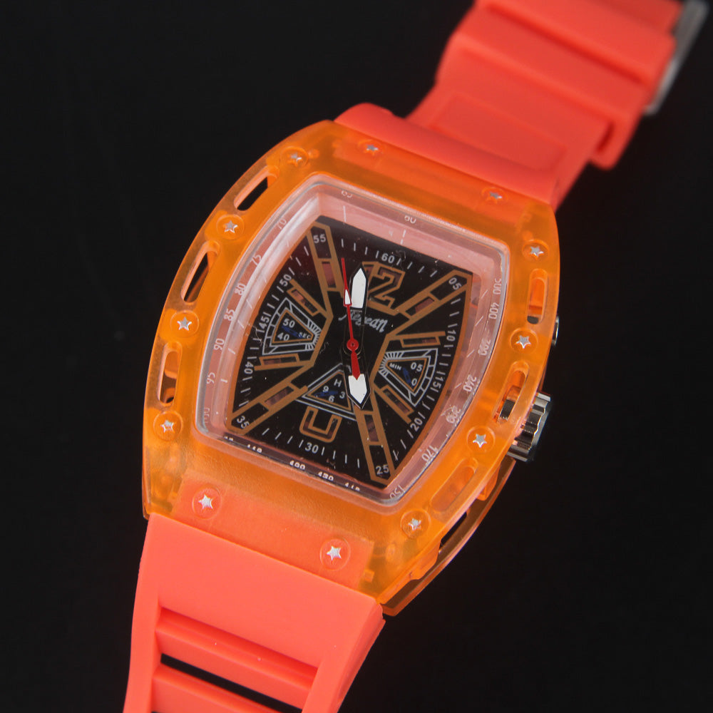 Wrist Watch Orange with Light