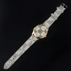New Wrist Watch Rosegold Dial White Straps