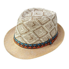 Kahki Beach Summer Women Men Elegant Beach Cap Panama Hat
