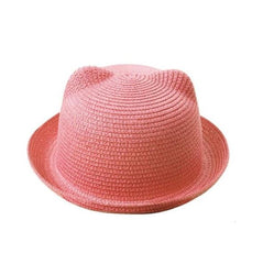 Light Pink Cat Ear Style Sun Hat - Thebuyspot.com
