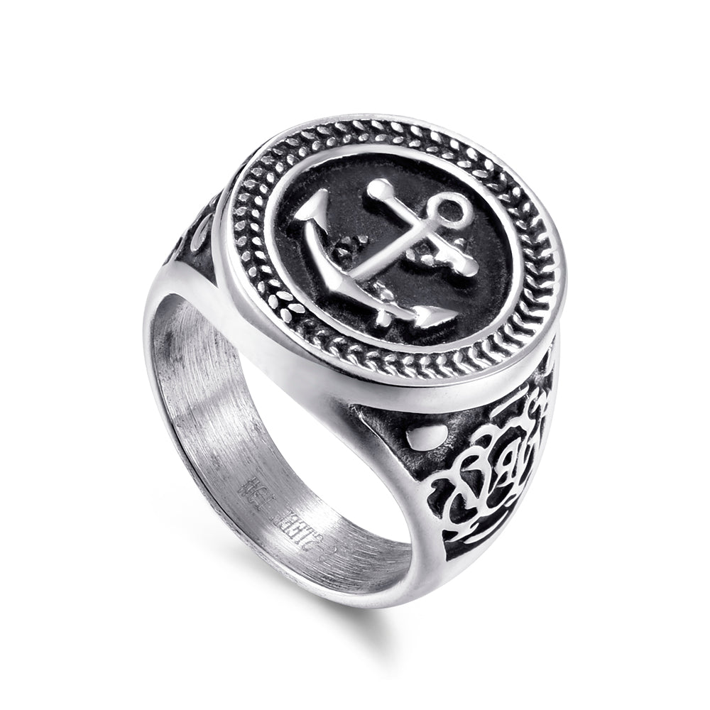 New Anchor Design Ring Stainless Steel - Thebuyspot.com