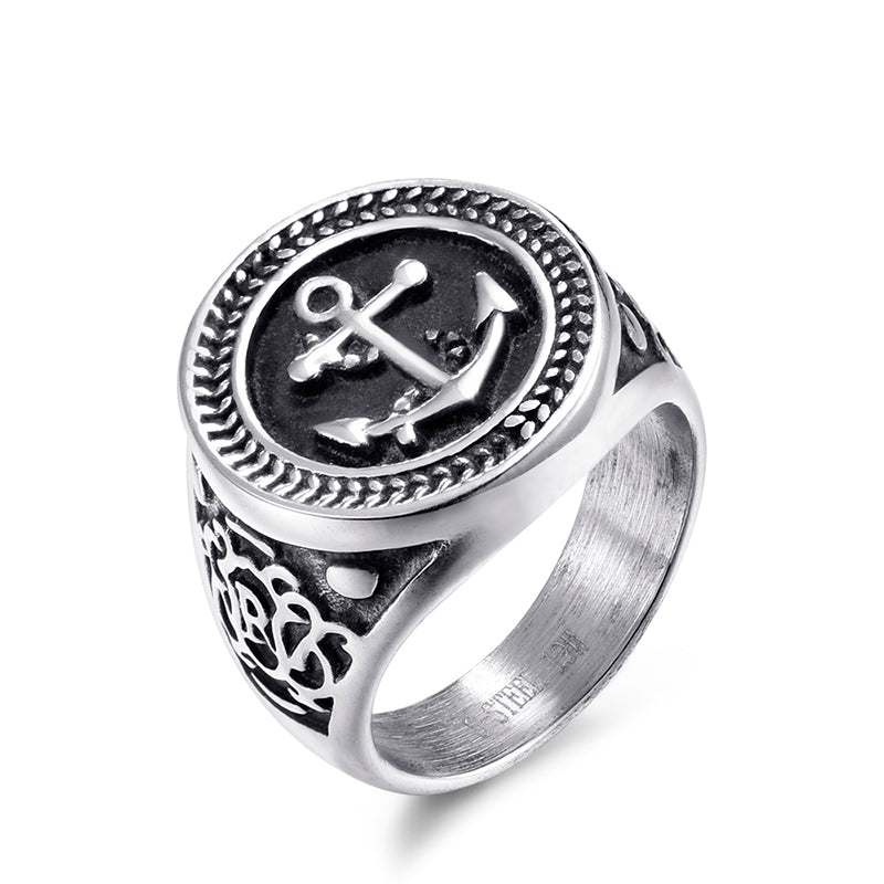 New Anchor Design Ring Stainless Steel
