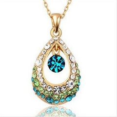 New Fashion Jewelry Dazzling Crystal Angel Teardrop Necklaces