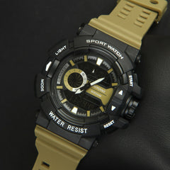 Olive Green Strap Sports Watch S1003