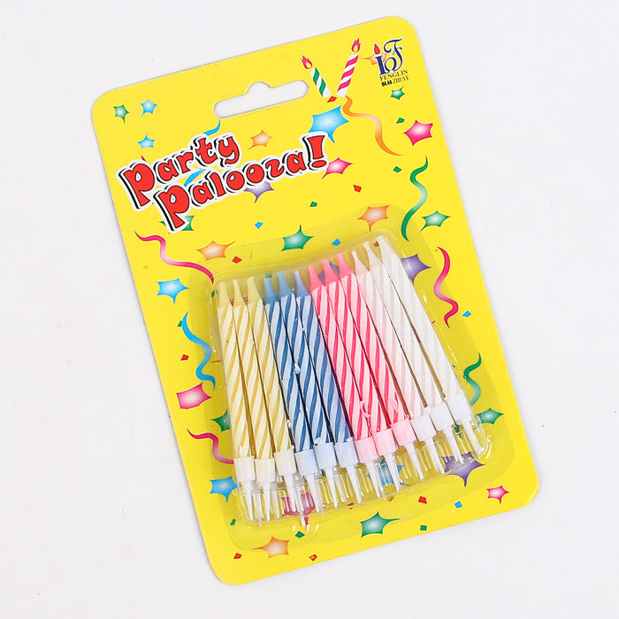Party Palooza Mutli Color Birthday Candle