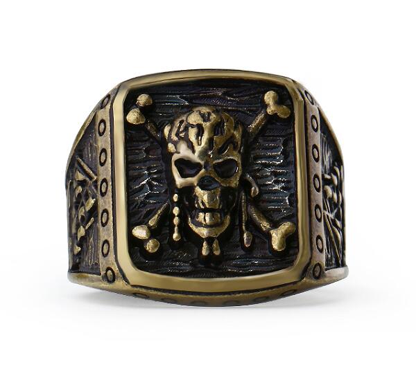 Pirates Captain Jack Skull Ring