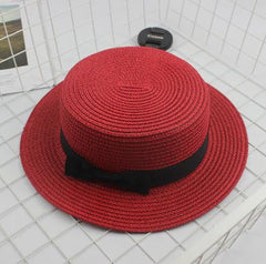 Red Fashion Bow Casual Brim Cap - Thebuyspot.com