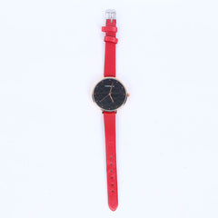 Red Strap White Dial 1282 Women's Wrist Watch