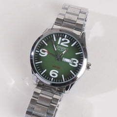 Silver Green Dial TBS-C Chain Watch