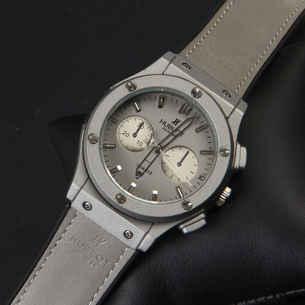 Silver Strap Silver Dial 1343 Men's Wrist Watch