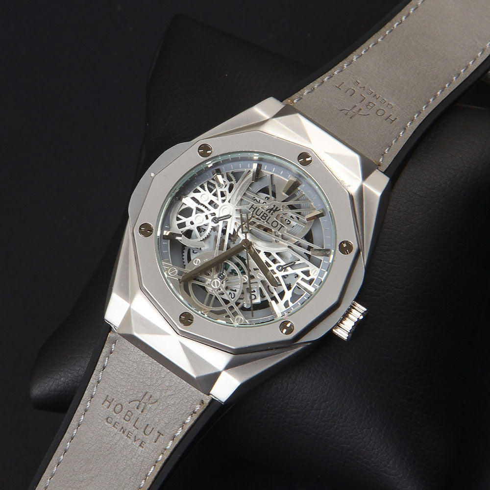 Silver Strap Silver Dial 1344 Men's Wrist Watch