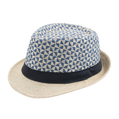 Summer Casual Plaid Cap Beach Straw Caps Fedora Sun Hats