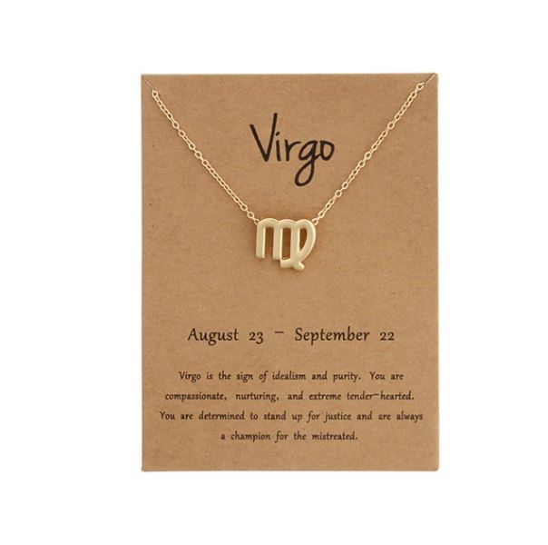Virgo Zodiac Sign Chain Necklace