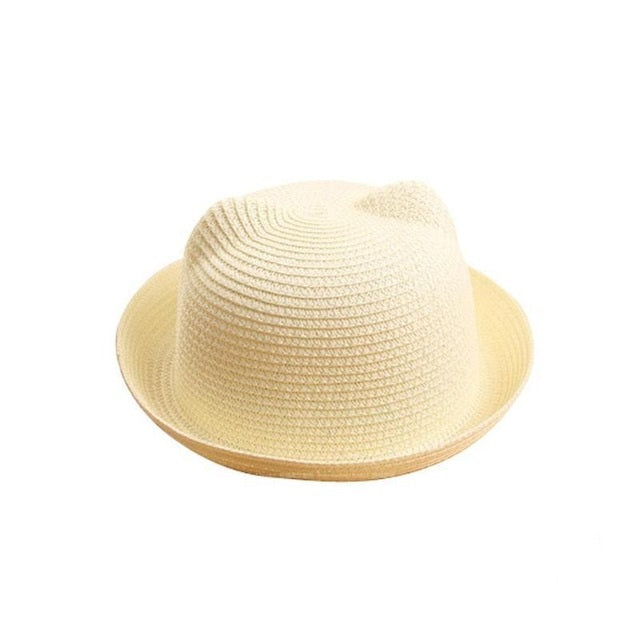 White Cat Ear Style Sun Hat - Thebuyspot.com