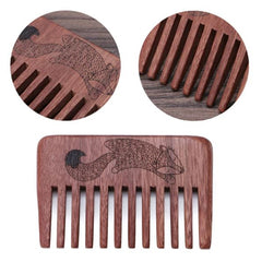 Wide Tooth Beard Wood Comb - Thebuyspot.com