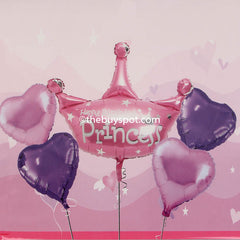 Happy Birthday Princess 5 pcs Balloon Set