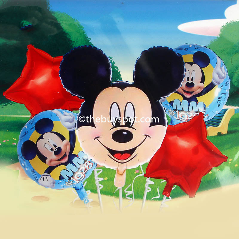 Mickey Mouse Birthday Party Theme Balloons