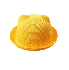 Yellow Cat Ear Style Sun Hat - Thebuyspot.com